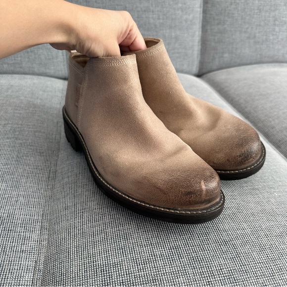 KEEN Oregon City Leather Boots Taupe Brown Color Size 9 Women’s Side Zip Closure - Picture 4 of 6